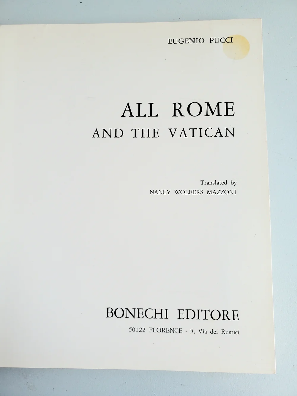 All Rome Italy Vintage 1971 Kodak Travel Photo Map Coffee Table Book Retro
